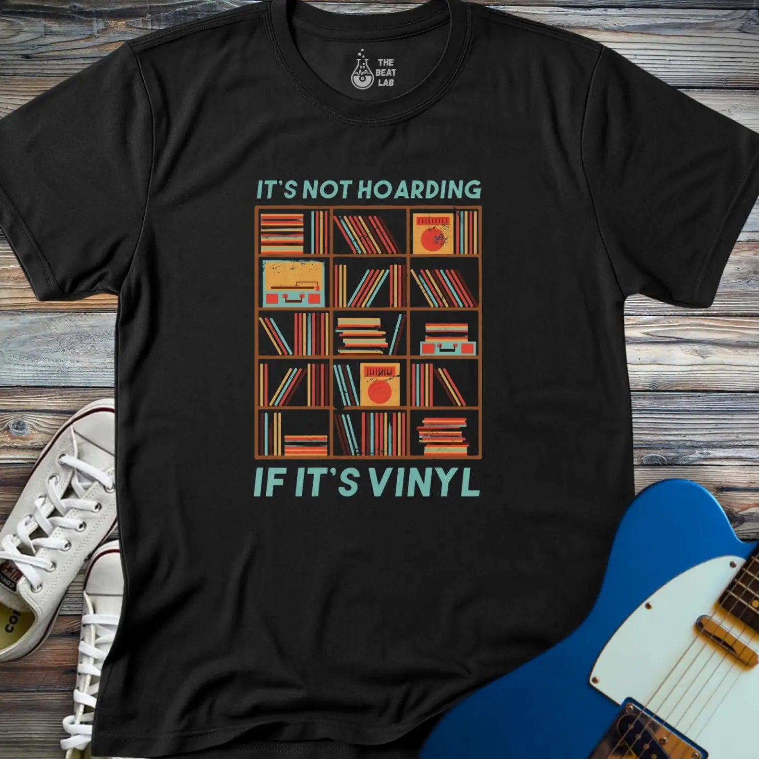 Vinyl ≠ Hoarding T-shirt - Black / S - T-Shirt