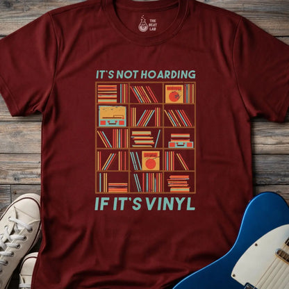 Vinyl ≠ Hoarding T-shirt - Maroon / S - T-Shirt