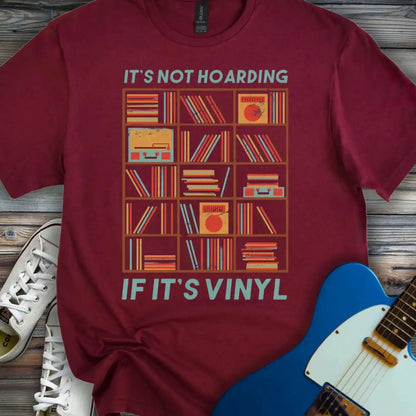 Vinyl ≠ Hoarding T-shirt Maroon