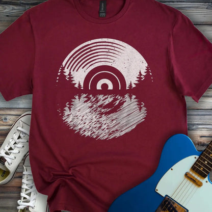 Vinyl Nature T-shirt Maroon