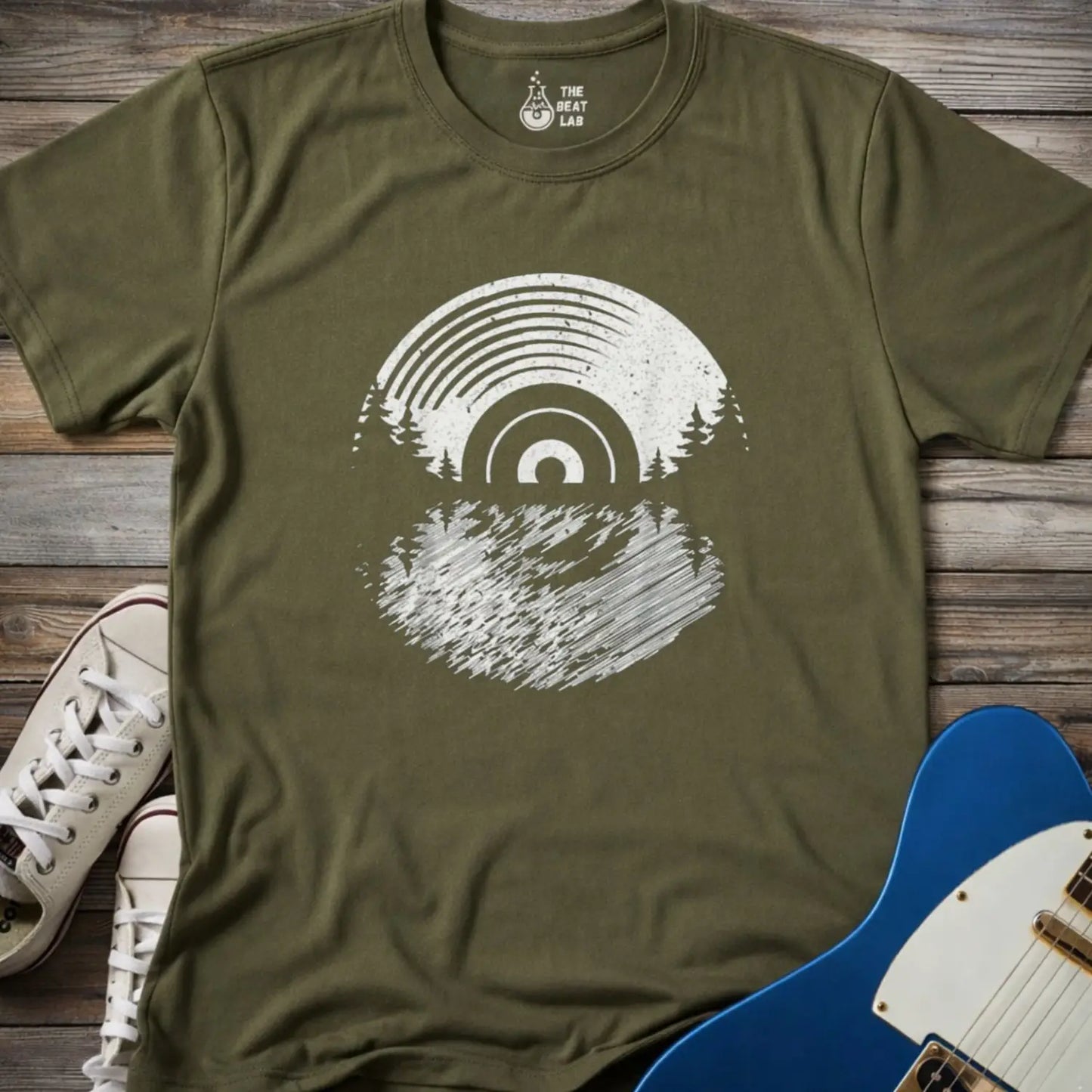 Vinyl Nature T-shirt - Military Green / S - T-Shirt