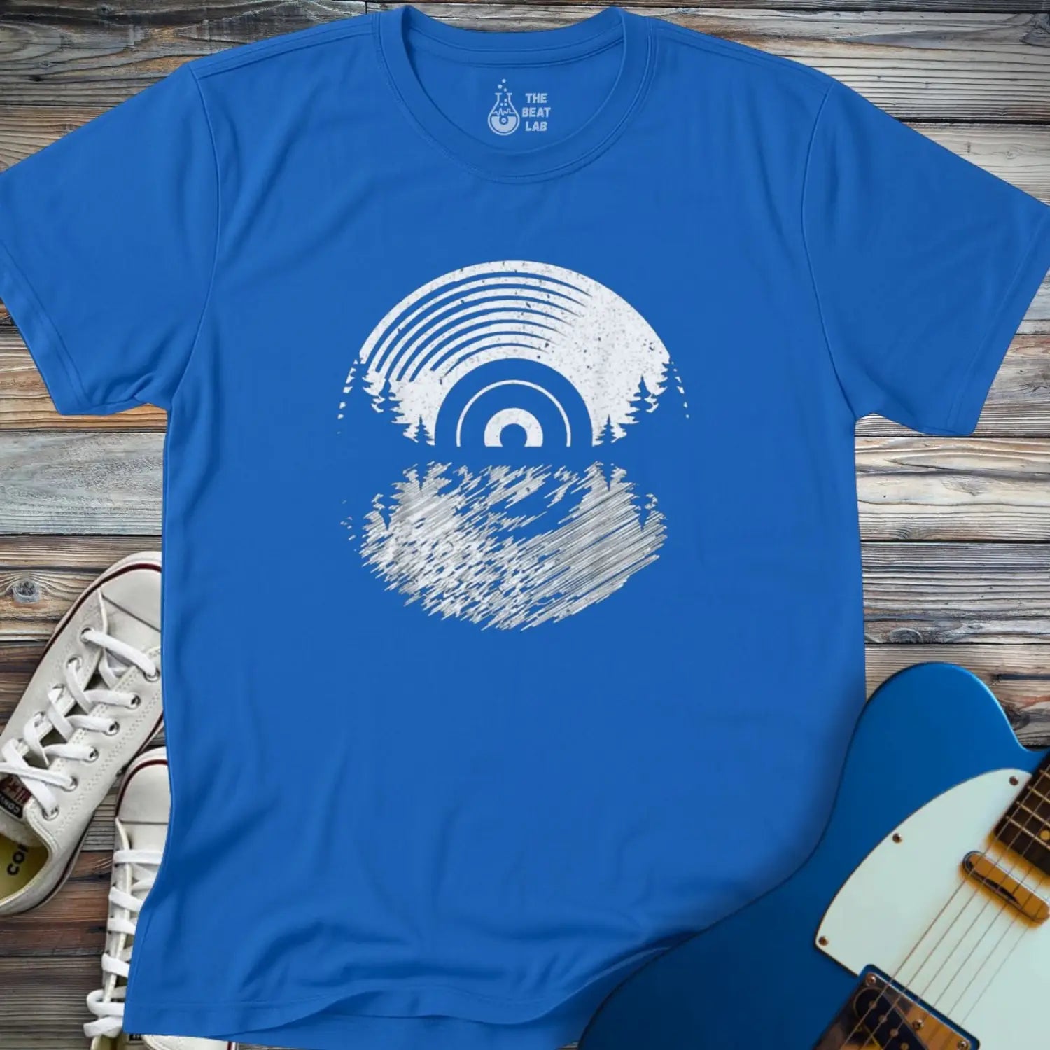 Vinyl Nature T-shirt - Royal / S - T-Shirt