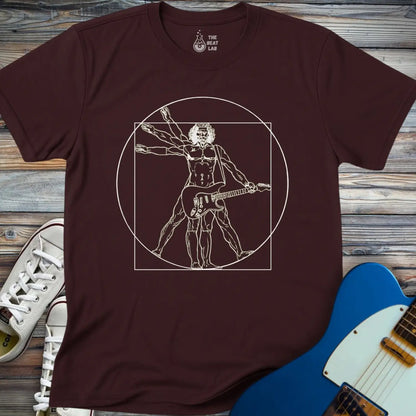 Vitruvian Rocker T-shirt - Dark Chocolate / S - T-Shirt