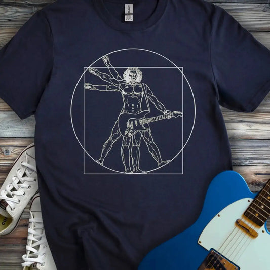 Vitruvian Rocker T-shirt Navy