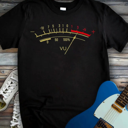 VU Meter Overdrive T-shirt Black