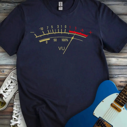 VU Meter Overdrive T-shirt Navy