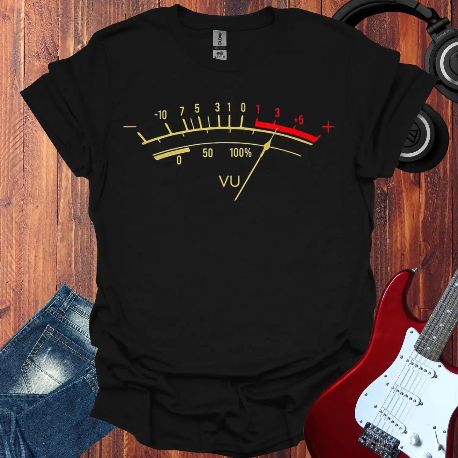 VU Meter Overdrive T-shirt Black