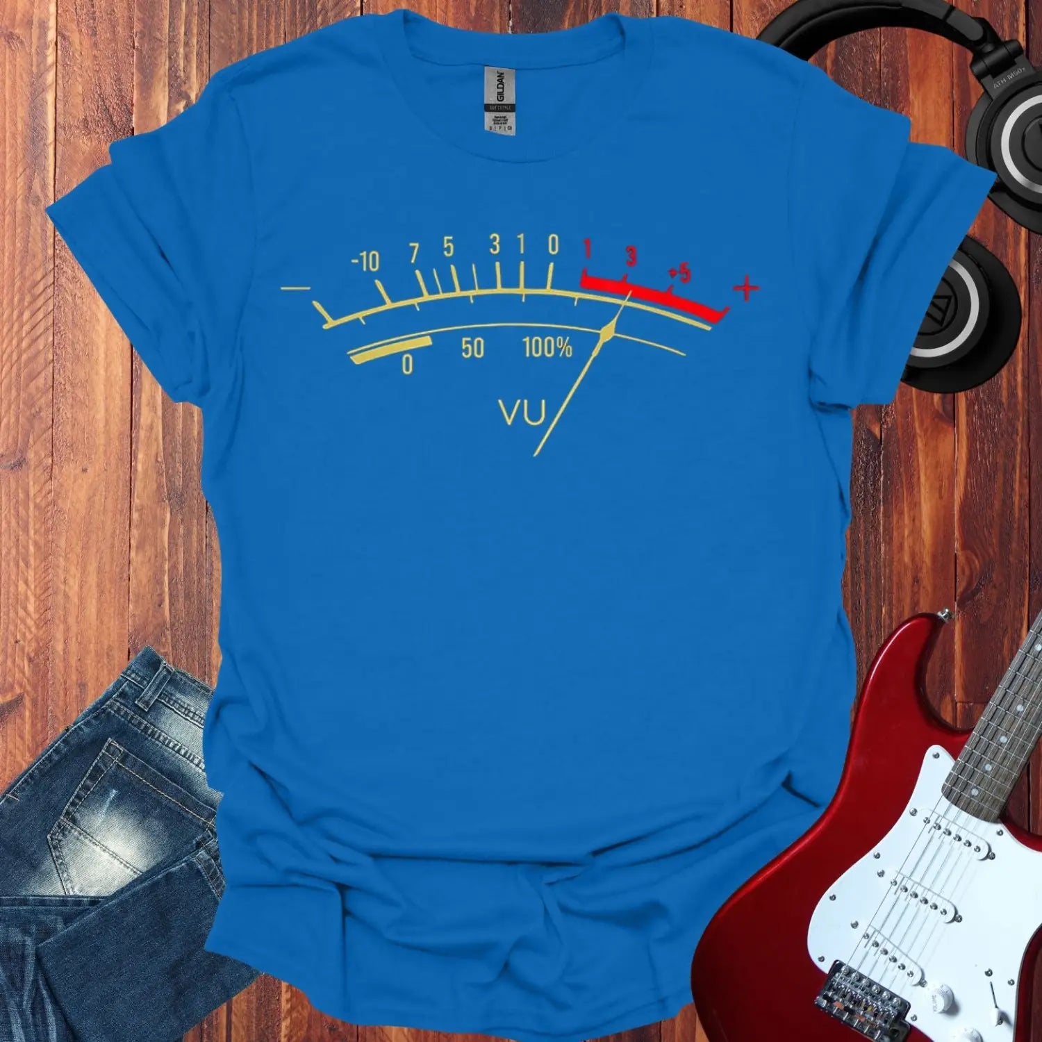 VU Meter Overdrive T-shirt Royal