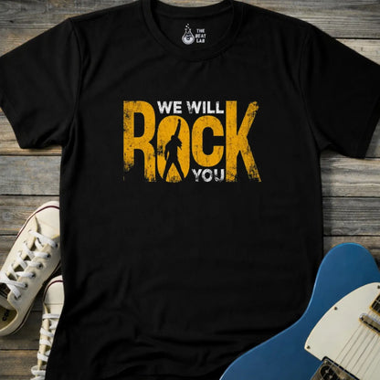 We Will Rock You T-shirt - Black / S - T-Shirt