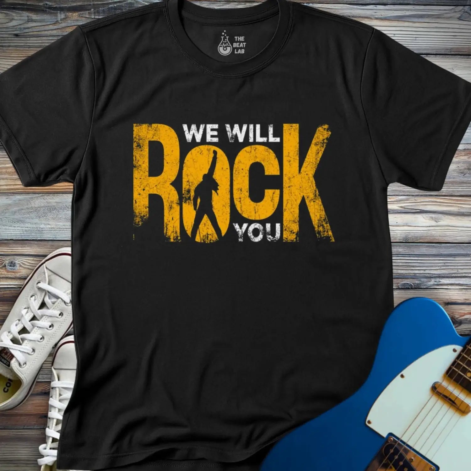 We Will Rock You T-shirt - Black / S - T-Shirt