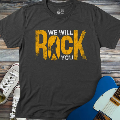 We Will Rock You T-shirt - Dark Heather Grey / S - T-Shirt