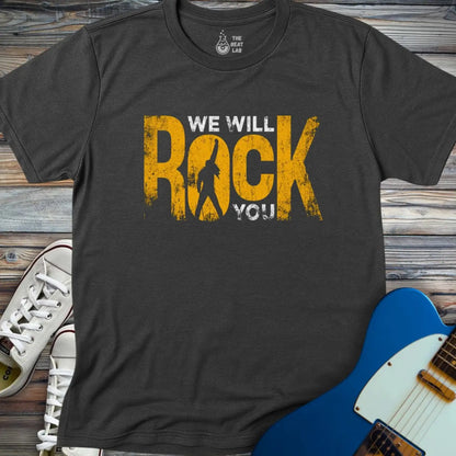 We Will Rock You T-shirt - Dark Heather Grey / S - T-Shirt