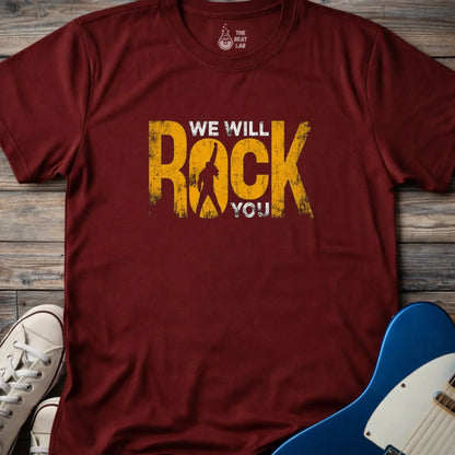 We Will Rock You T-shirt - Maroon / S - T-Shirt