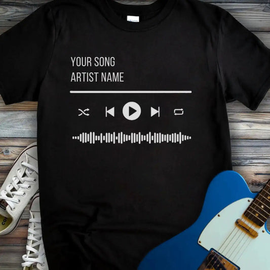 Wear Your Personalized Song T-shirt Black