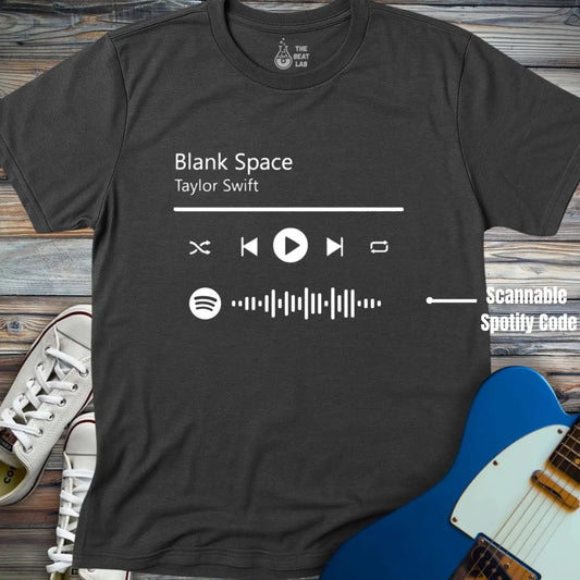 Wear Your Personalized Song T-shirt - Dark Heather Grey / S - T-Shirt