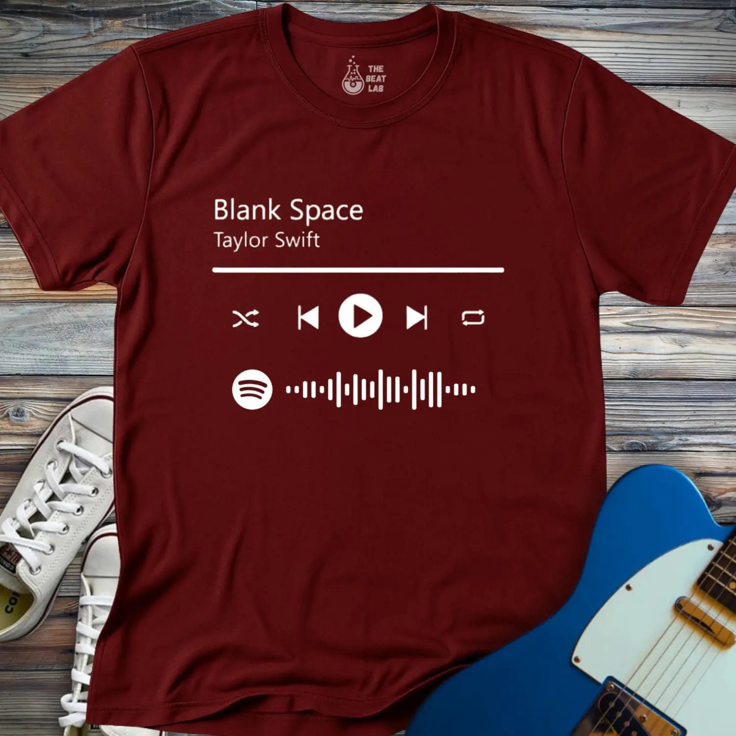 Wear Your Personalized Song T-shirt - Maroon / S - T-Shirt