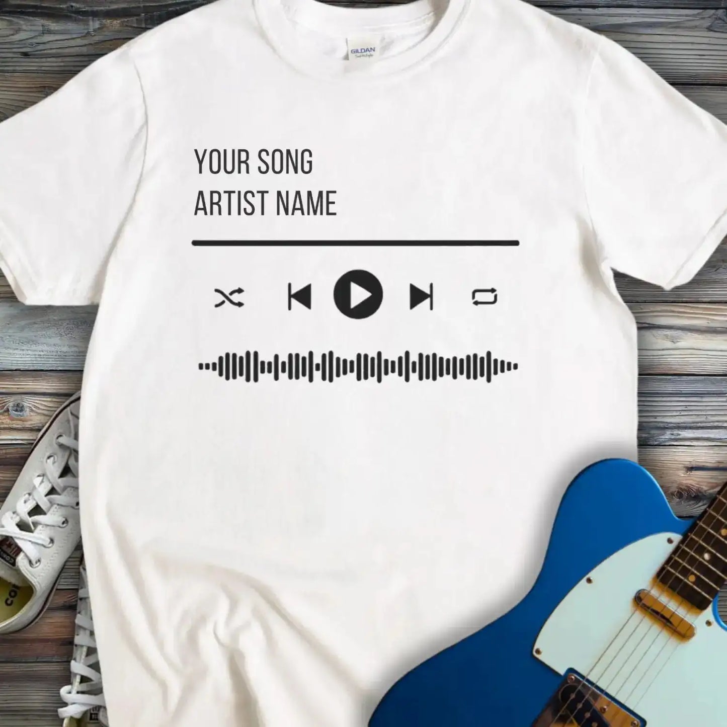 Wear Your Personalized Song T-shirt White