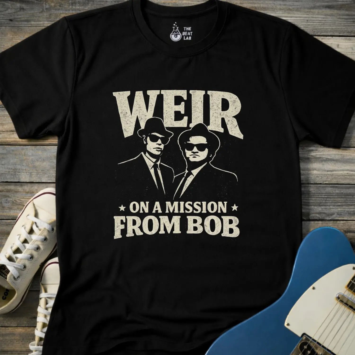 Weir on a Mission From Bob T-shirt - Black / S - T-Shirt