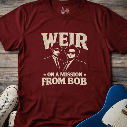 Weir on a Mission From Bob T-shirt - Maroon / S - T-Shirt