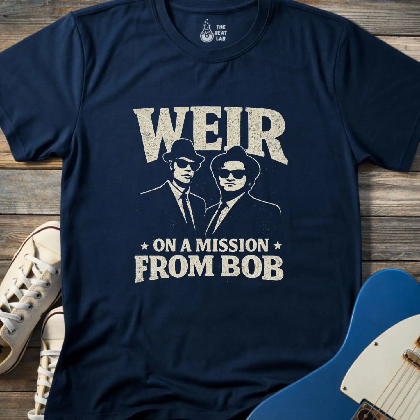 Weir on a Mission From Bob T-shirt - Navy / S - T-Shirt