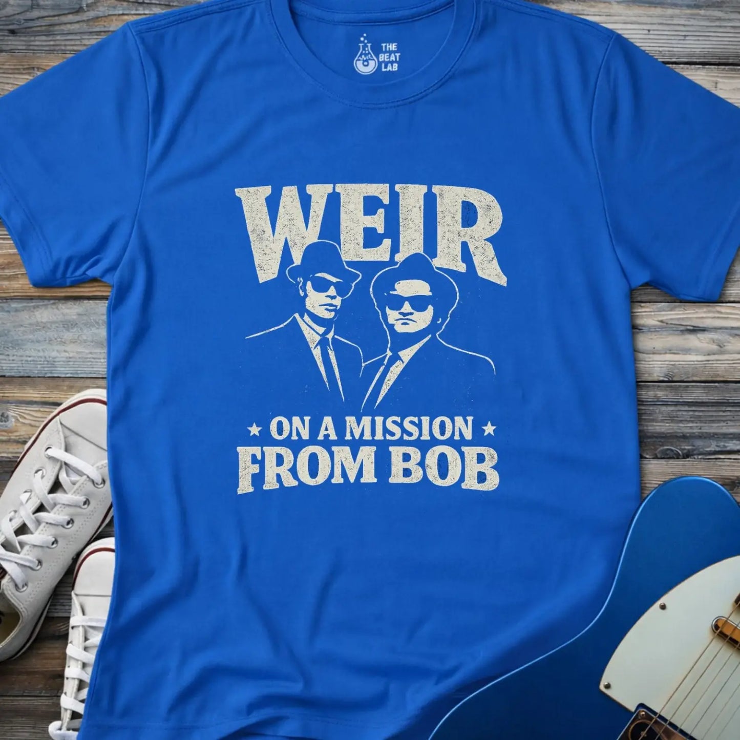 Weir on a Mission From Bob T-shirt - Royal / S - T-Shirt