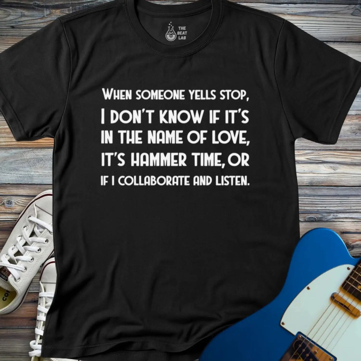 When Someone Yells Stop T-shirt - Black / S - T-Shirt
