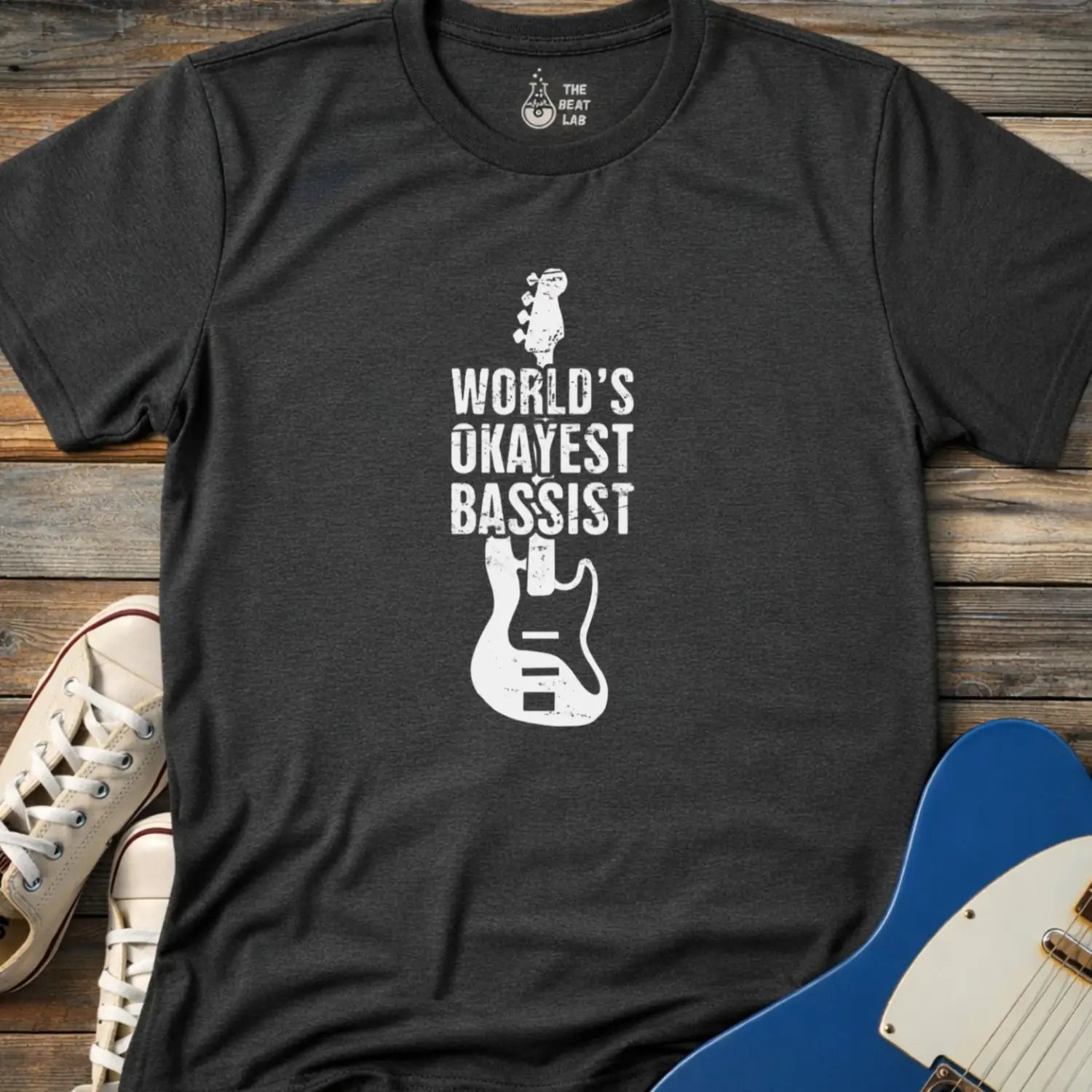 World’s Okayest Bassist (II) T-shirt - Dark Heather Grey / S - T-Shirt