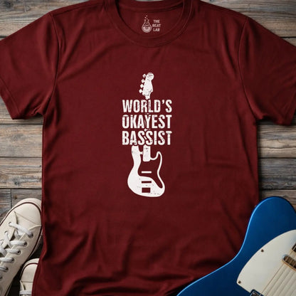 World’s Okayest Bassist (II) T-shirt - Maroon / S - T-Shirt