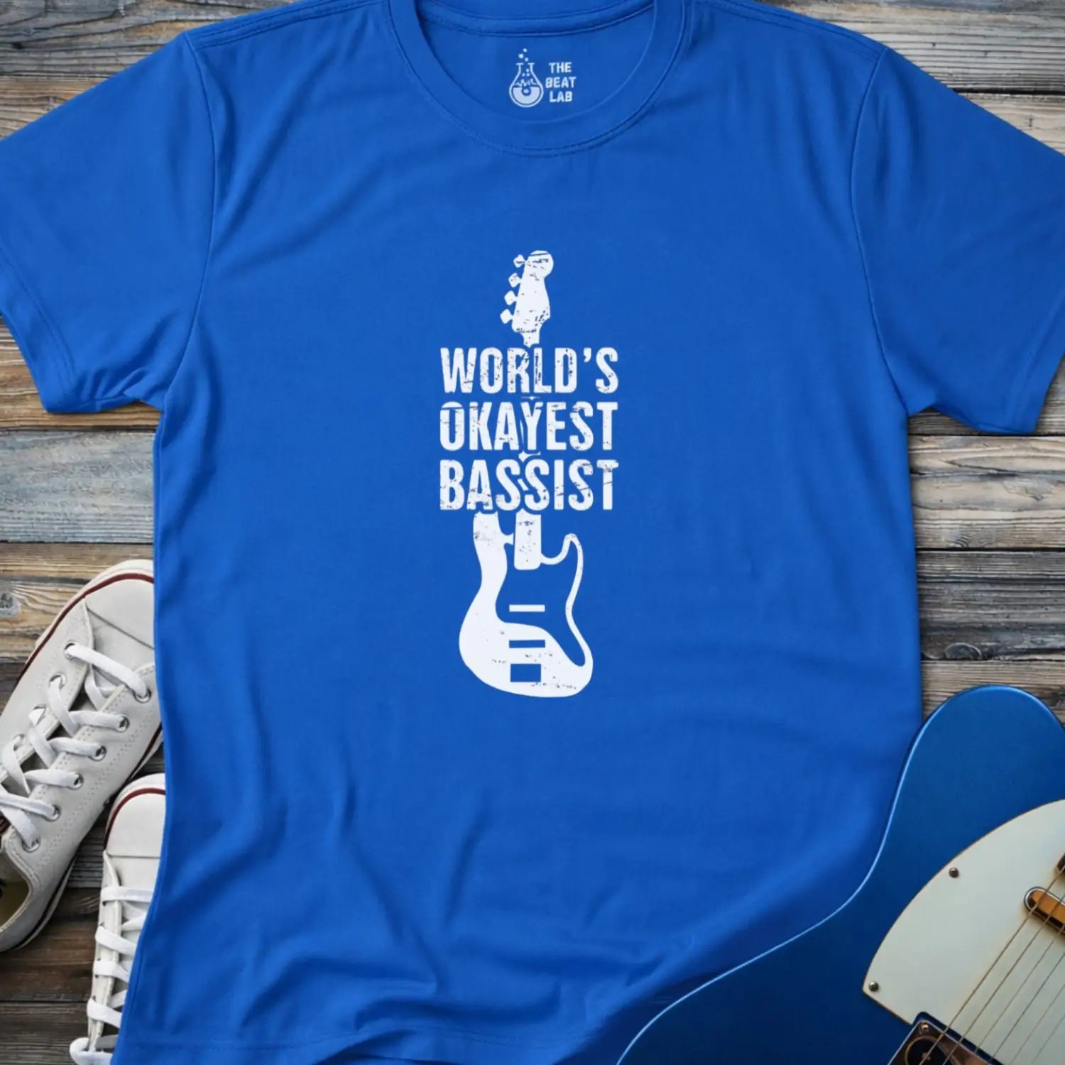 World’s Okayest Bassist (II) T-shirt - Royal / S - T-Shirt