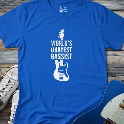 World’s Okayest Bassist (II) T-shirt - Royal / S - T-Shirt