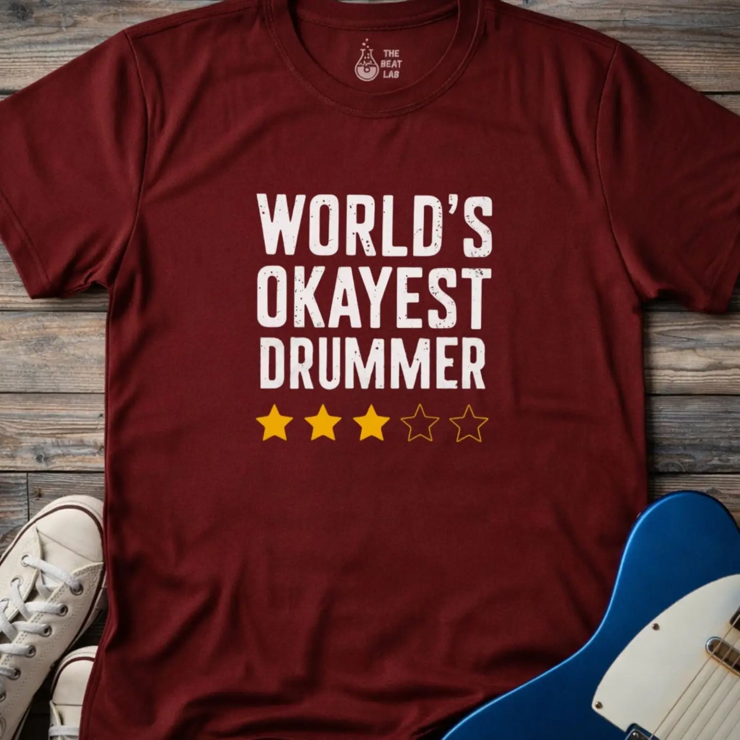 World’s Okayest Drummer T-shirt - T-Shirt