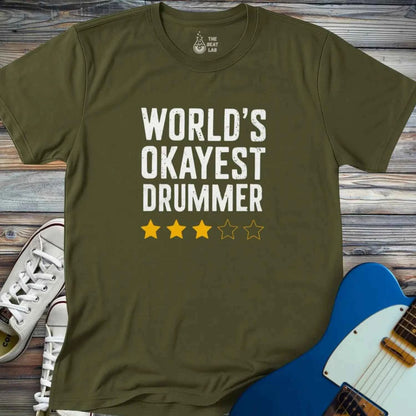 World’s Okayest Drummer T-shirt
