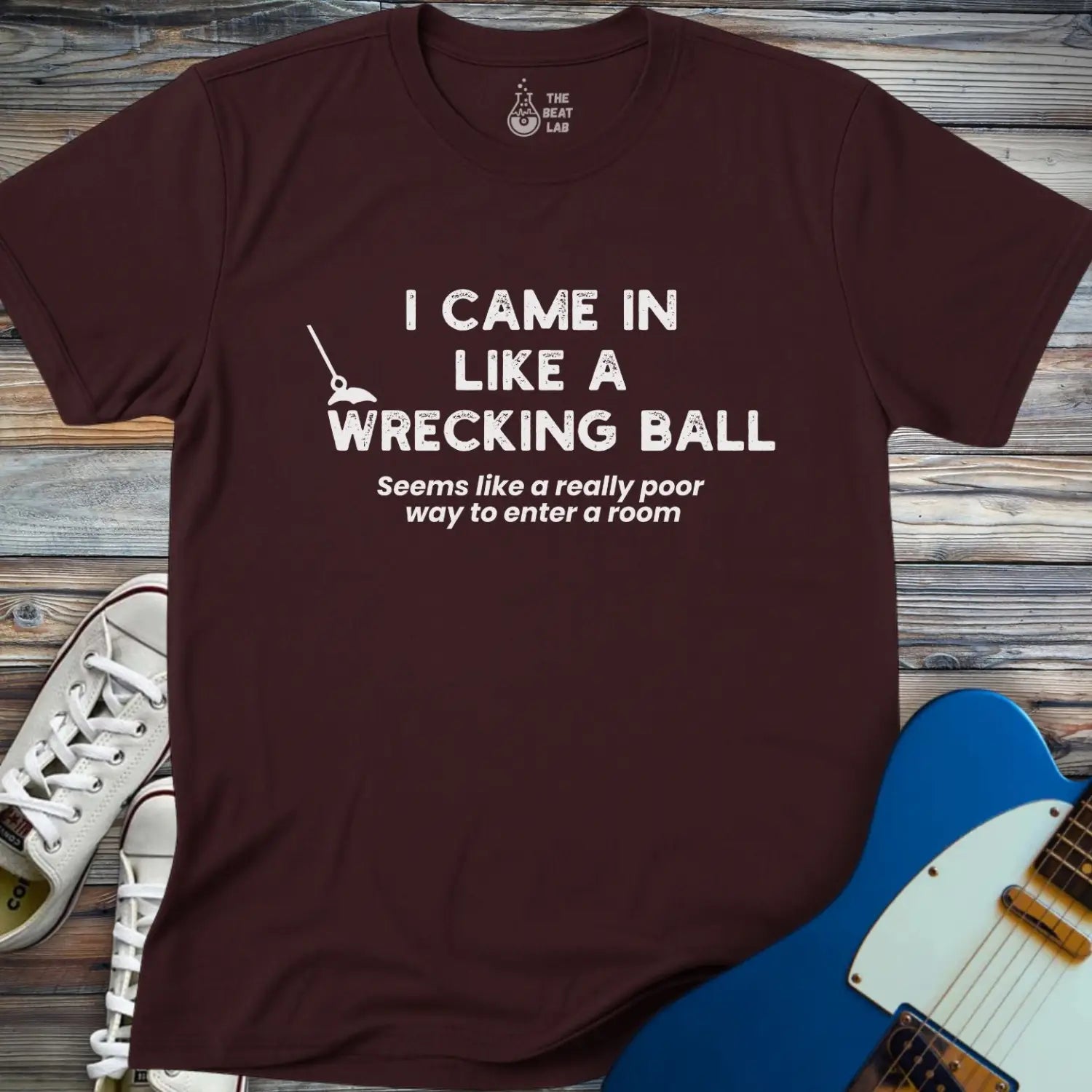 Wrecking Ball T-shirt - Dark Chocolate / S - T-Shirt