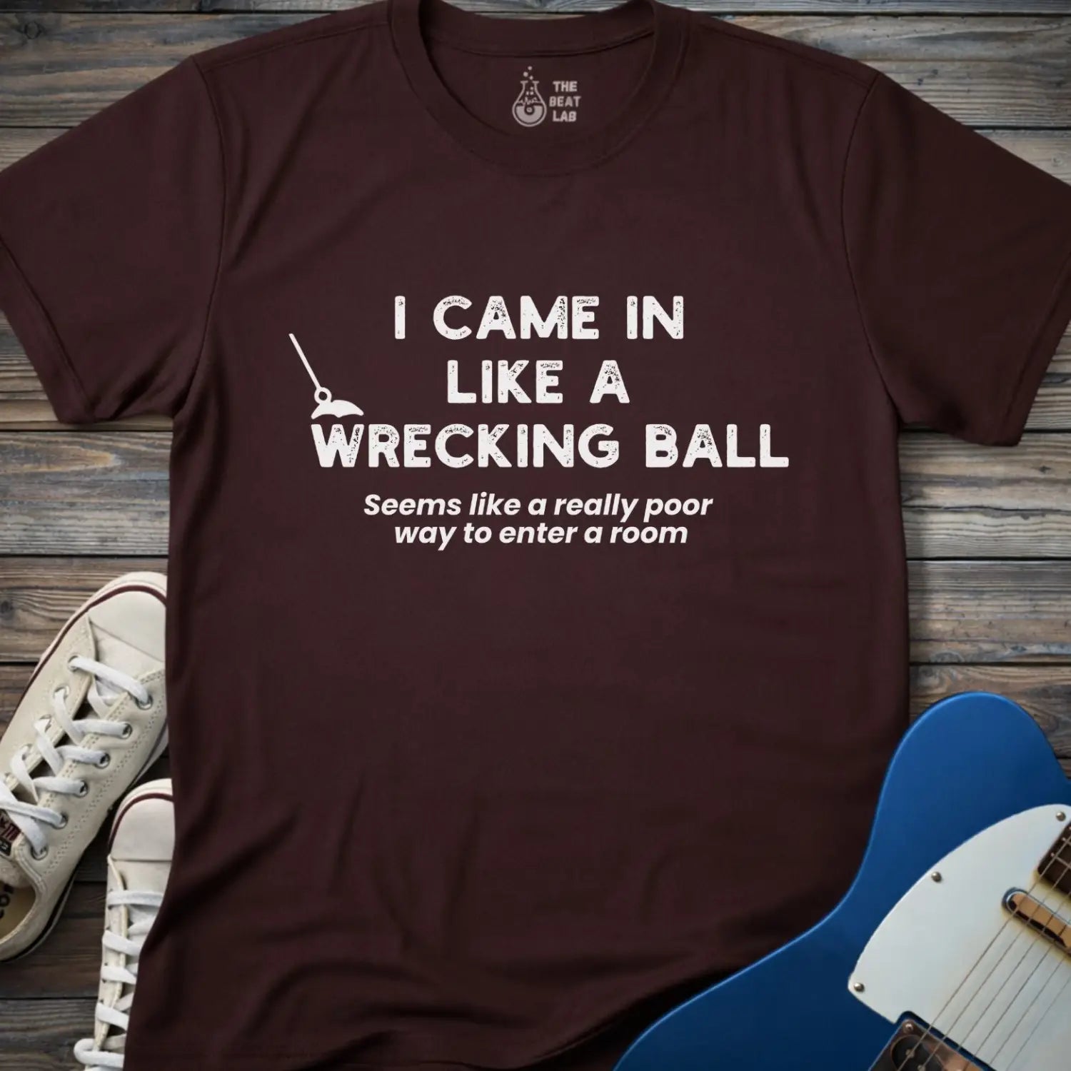 Wrecking Ball T-shirt - Dark Chocolate / S - T-Shirt
