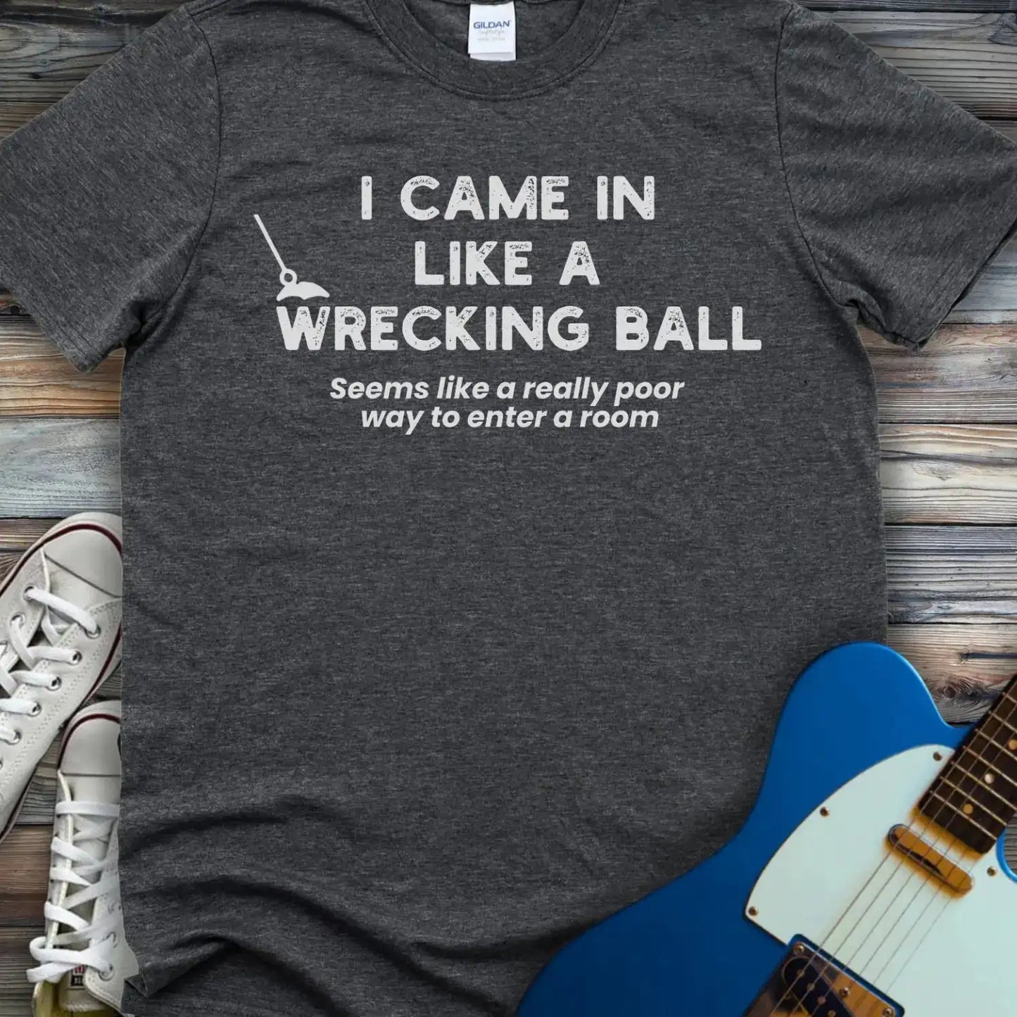 Wrecking Ball T-shirt Dark Heather Grey