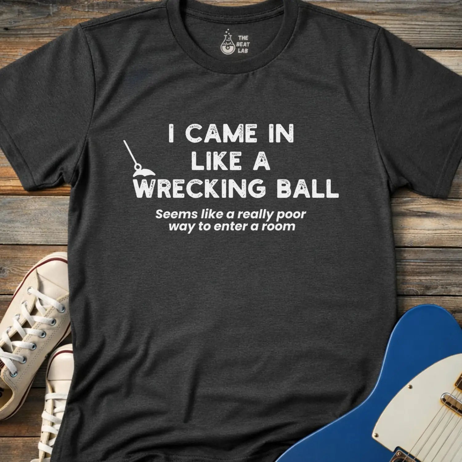 Wrecking Ball T-shirt - Dark Heather Grey / S - T-Shirt