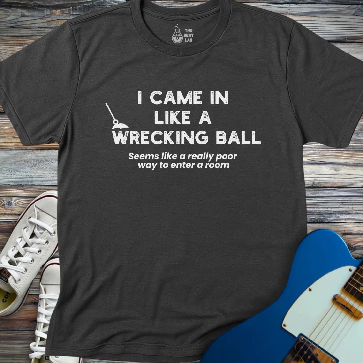Wrecking Ball T-shirt - Dark Heather Grey / S - T-Shirt