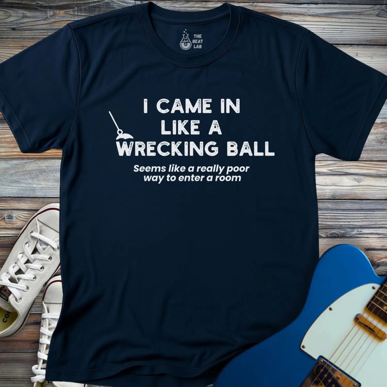 Wrecking Ball T-shirt - Navy / S - T-Shirt