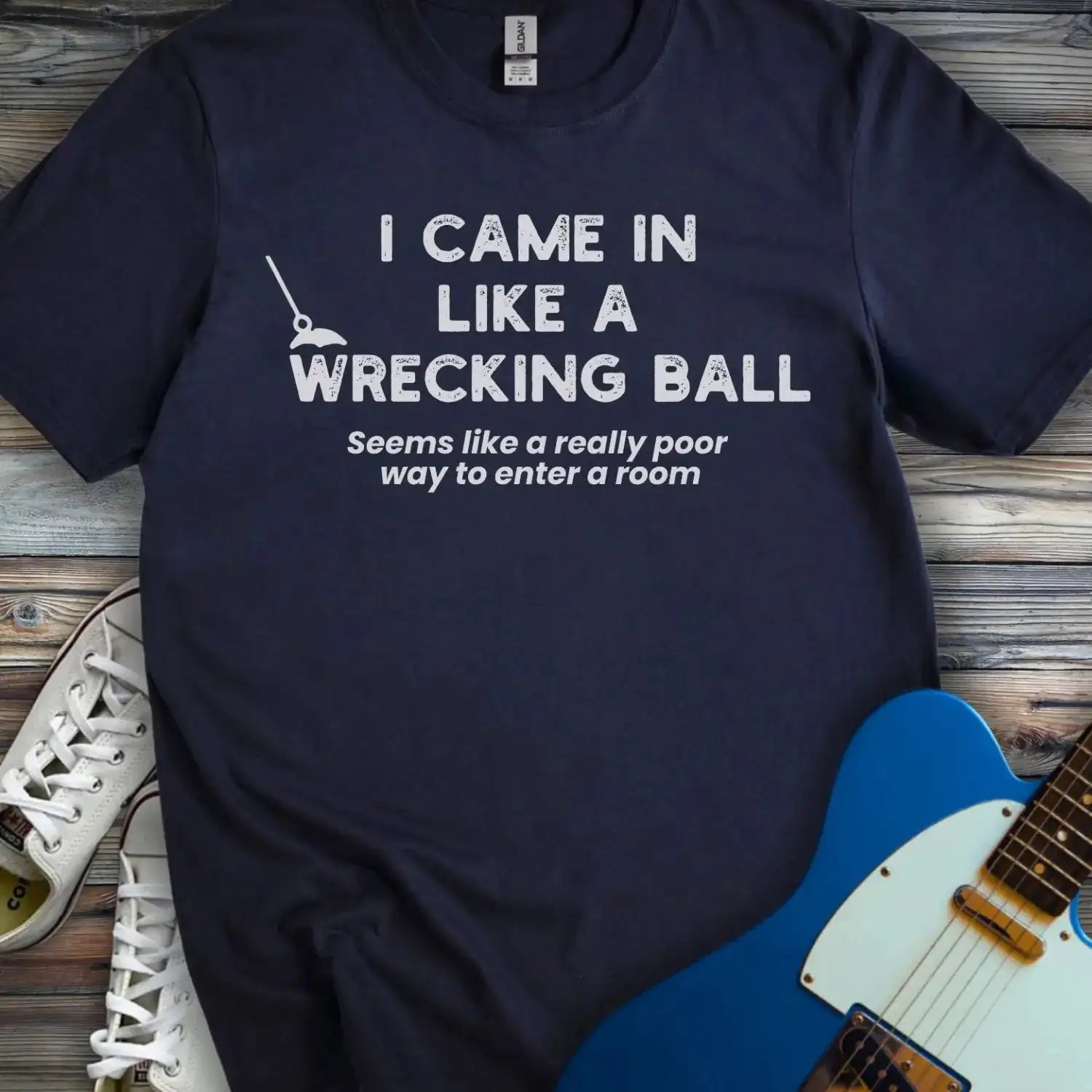 Wrecking Ball T-shirt Navy