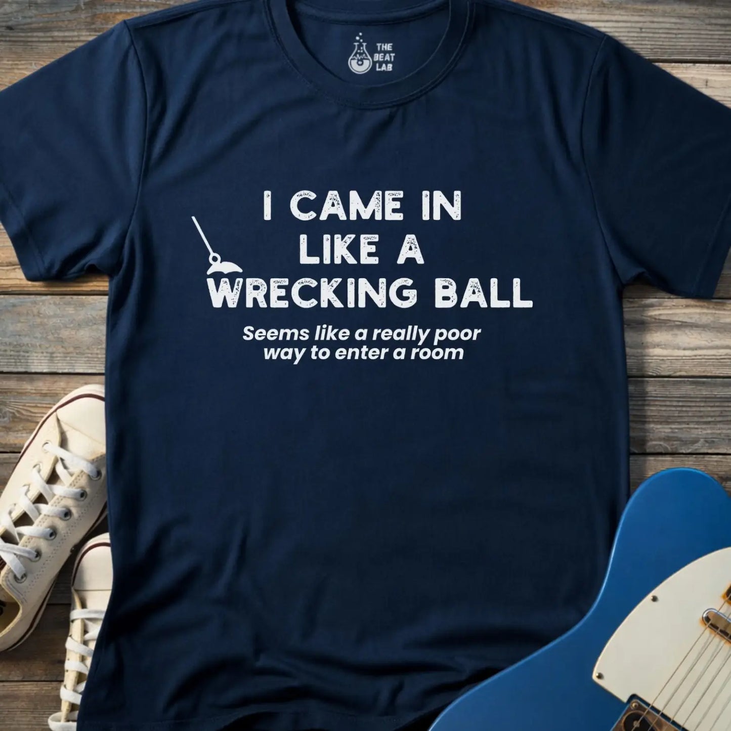 Wrecking Ball T-shirt - Navy / S - T-Shirt