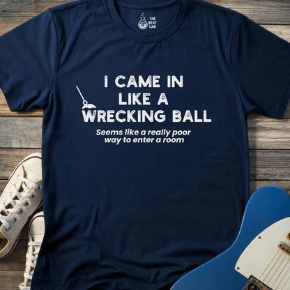 Wrecking Ball T-shirt - Navy / S - T-Shirt