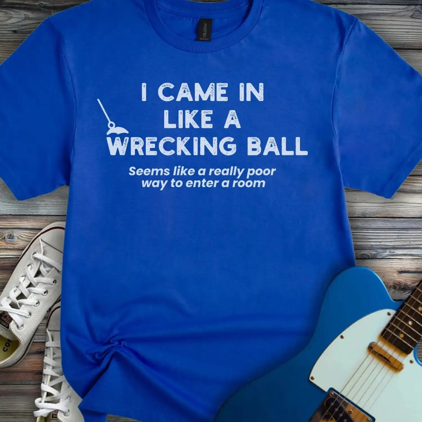 Wrecking Ball T-shirt Royal