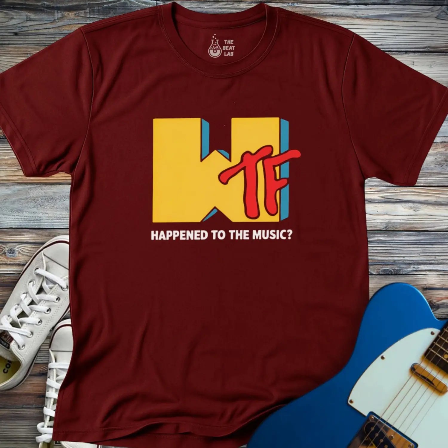 WTF Happened T-shirt - Maroon / S - T-Shirt