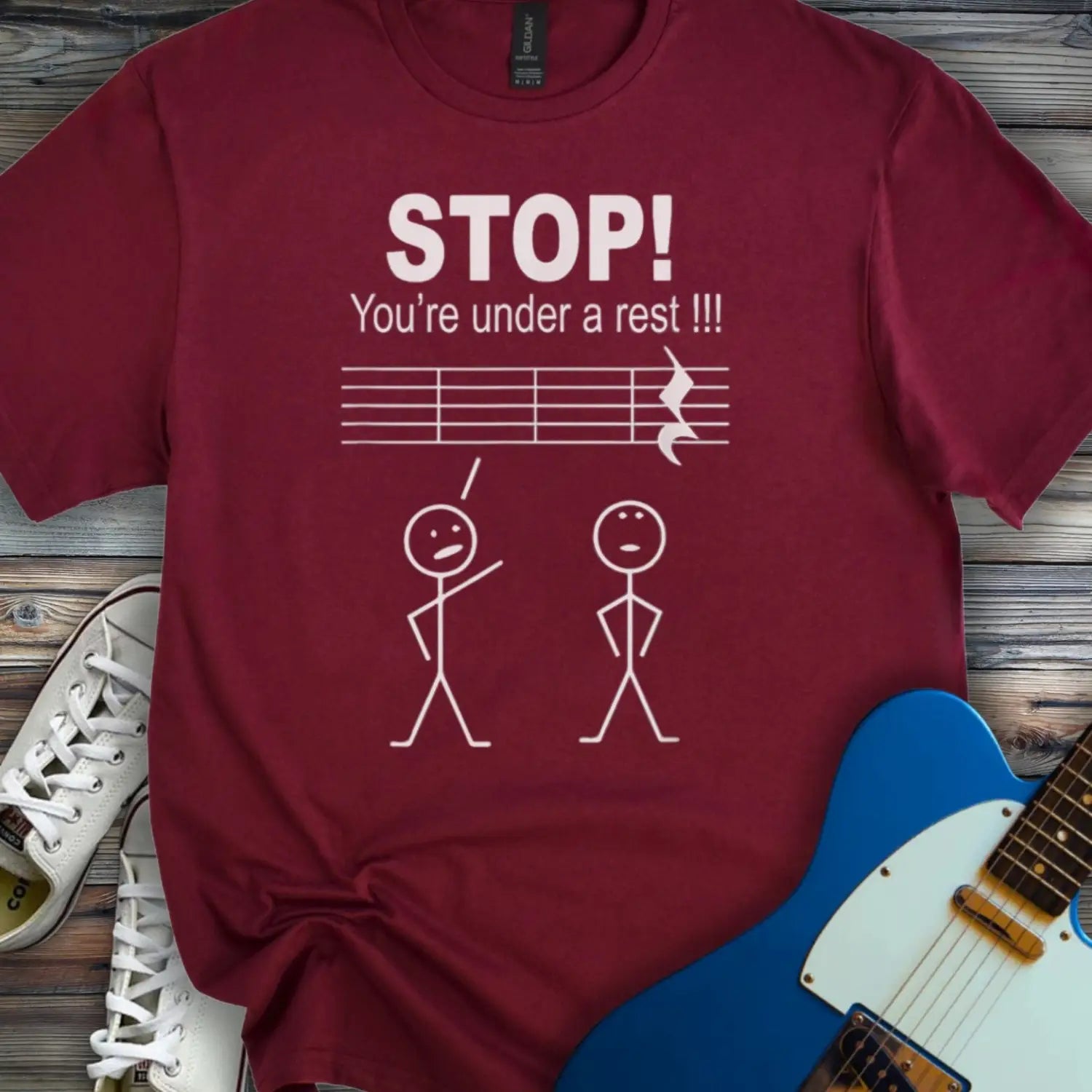 You’re Under a Rest T-shirt - Maroon / S - T-Shirt