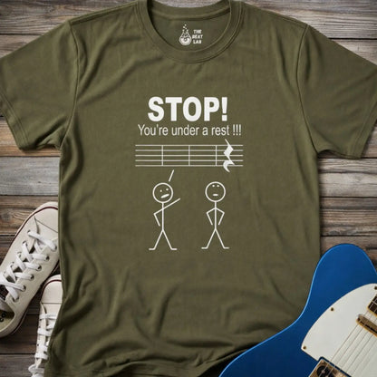 You’re Under a Rest T-shirt - Military Green / S - T-Shirt